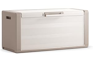 KETER KIS Gulliver, Caja de almacenaje, Beige 300 litros, 118 x 49 x 55 cm