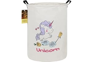 HUNRUNG Cesto portabiancheria grande, in tela, leggero, per riporre giocattoli, vestiti sporchi, pieghevole, impermeabile, per dormitori, camera da letto dei bambini, bagno, colore: viola