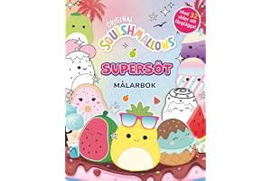 Squishmallows. Supersöt målarbok