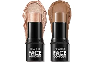 ANGLICOLOR Contouring Stick,2 Pcs Bronzer & Highlighter maquillage stick,Longue durée et douceur,Contour Facile à Appliquer Mise En Évidence De Bâton(Medium-0711)