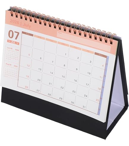 Mini Agenda De Bureau 2026 Sur Support Bois - Calendrier Décoratif Avec Pot à Fleurs | Organisateur Pour Bureau, École, Dortoir - 14