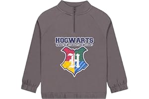 Harry Potter Bluza Chłopięca Z Ćwierćzamkiem, Szara Bluza Dziecięca Hogwarts, Hogwarts Chłopców