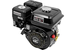 SICHENSH 4-takts 7,5 hk bensinmotor, manuell startmotor, encylinder stående motor med luftkylning, OHV-utbytesmotor för gokarts högtryckstvätt och mer, 3 600 varv/min