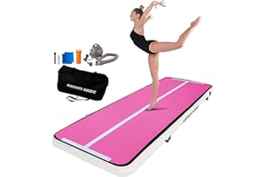 ‎AIRTRACK NORDIC AirTrack Nordic Home Special Edition Air Track Matte 3m/4m/5m/6m/7m/8m mit Luftpumpe, Turnmatte Aufblasbar für Gymnastik, Yoga, Langlebig & Einfach zu Transportiere Air Tracking Gymnastikmatte Zuhause