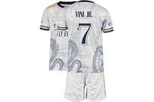Amdrabola Vini Jr. Drachen Fußball Kinder Trikot,Spezieller Entwurf, Fussball, Limitierte Auflage, Beschränkte Auflage, Kommen Sie mit Shorts, Vinícius Júnior (4-13 Jahre)