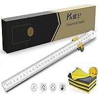 Streichmas,Haice GC103 Streichmaß Metall mit Anschlag aus Messing,Anreisswerkzeug mit extra stabilem Lineal…