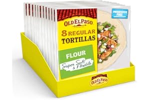 Old El Paso Regular Super Soft Flour Tortillas 326g (Pack of 12)