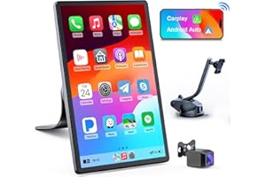 Avylet 8'' Wireless Car Stereo with Apple Carplay & Android Auto, Portrait & Landscape Screen, OTA, Magnetic Mount, Backup Camera, Car Radio, GPS Navigation, Bluetooth, Voice Control, Mirror Link