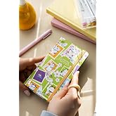 Charmlı S&uuml;resiz Haftalık Planlayıcı Cep Ajanda 9x17 cm Kedili Pul