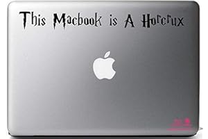 Artstickers - Adesivo per Portatile da 15" e 17" - Frase Harry Potter - Adesivo per MacBook PRO Air Mac Portatile - Colore Nero Regalo Spilart - Marchio registrato