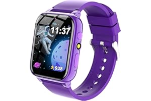 ELEJAFE Smartwatch Bambini - 1,69" Orologio Smartwatch Bambini con 26 Giochi Lettore Musicale Fotocamera 13 Sveglia Audiobook, Orologio Bambino Regalo di Compleanno per Bambini Ragazza e Ragazzo 3-12