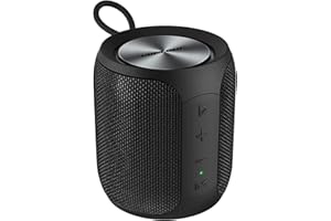 MIATONE Portable Bluetooth Speaker, Wireless IP67 Waterproof Outdoor Speaker with Subwoofer, 16W Louder Volume, Longer Playtime, Bluetooth 5.0, Dual Pairing, Portable Speaker for Party Beach Camping, Black