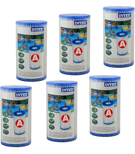 Sillar Pool Filterkartuschen 6er-Pack - Kompatibel Mit Intex Poolpumpen