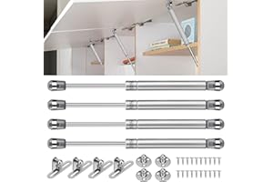 Eletorot Pistoni per Ante Cucina, 100N Ammortizzatori per Ante Pistoni per Mobili, 4pcs Pistoni a Gas Idraulici per Ante Mobile Armadio, Cassetta Degli Attrezzi, Scatola dei Giocattoli