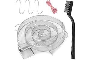 ‎LUNEKUCK LUNEKUCK Kaltrauchgenerator rund Kaltraucherzeuger Edelstahl Räucherschnecke Kalt Rauchgenerator Kaltrauch Cold Smoke Generator für Grill und Räucherofen
