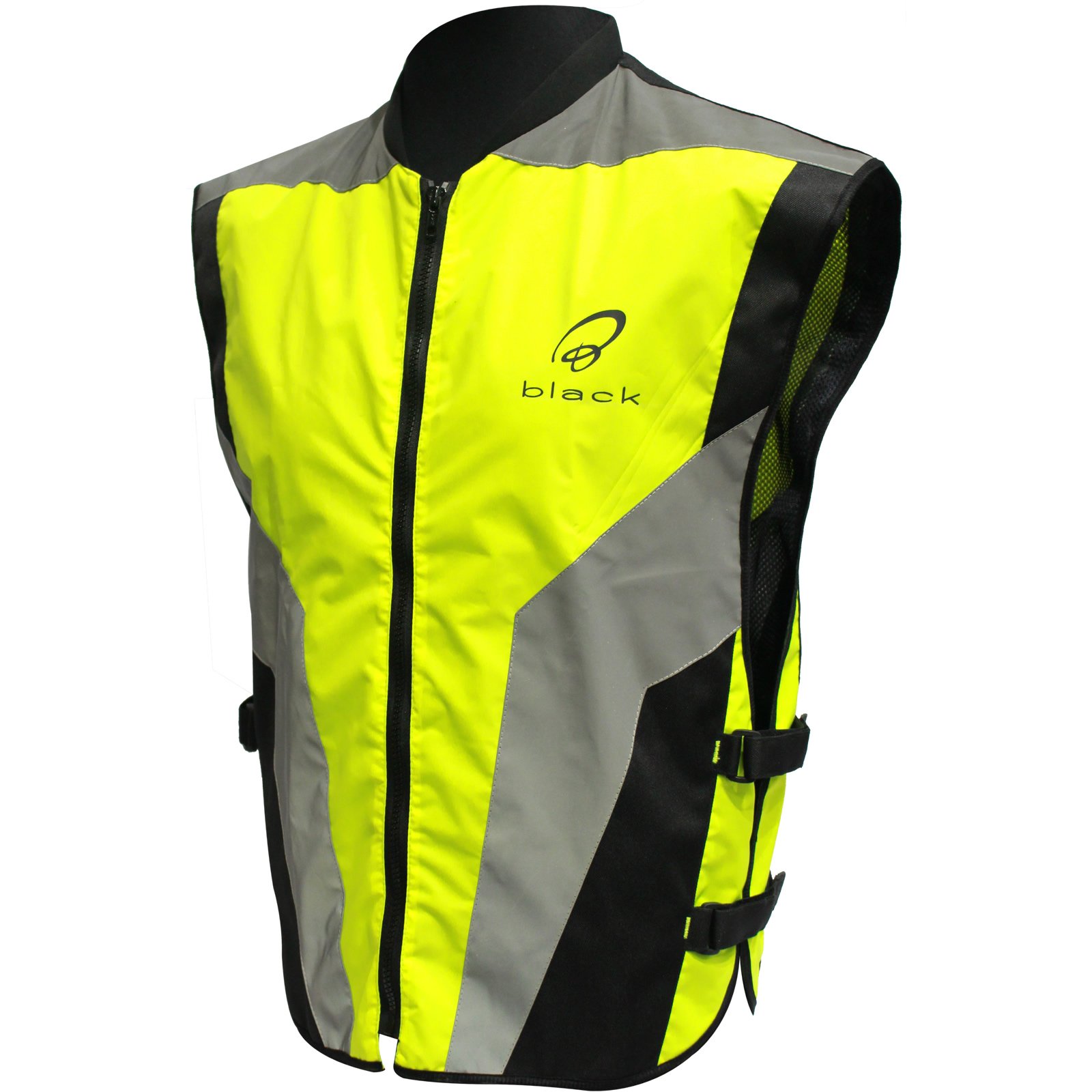 Black-Hi-Vis-Motorcycle-Vest
