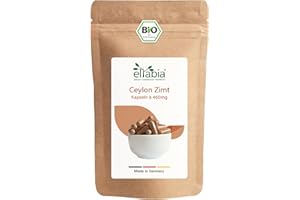 ELTABIA Capsule di cannella di Ceylon Bio 100 pezzi | dose elevata 1840 mg dose giornaliera | Ceylonzimt con poca cumarina | L'originale puro e senza additivi in qualità alimentare cruda di alta qualità