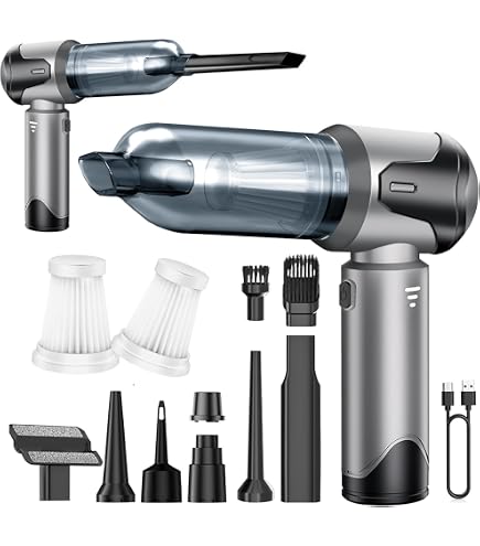 Aspirateur à Main Sans Fil 6 En 1 – 20000 Pa Puissance – Pour Voiture, Maison – Filtre HEPA – 4 Buses - 3
