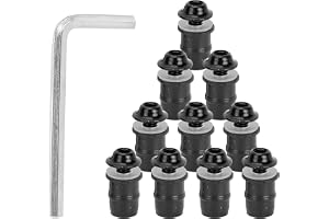 10 STK Motorcykel Vindruta Bultar Skruvsats, M5x16mm/0.6in Universal Motorcykel Vindruta Body Monteringsbultar Muttrar Med Sk