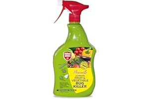 Provanto Ultimate Fruit and Vegetable Bug Killer, 1L - Fast Acting Bug Spray - 2 Weeks Protection for Fruit and Vegetable Plants - Contact Insecticide for Indoor & Outdoor Plants