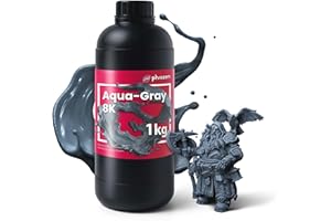 Phrozen Aqua-Gray 8K | 3D Drucker Resin für SLA/DLP/LCD 3D Printer | 405nm Standard Photopolymer Druck Harz | 8K Hohe Präzision, Geringer Geruch - Grau (1kg)