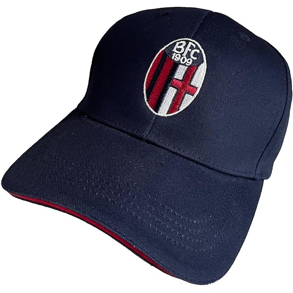 Cappello Bologna Ufficiale Rosso Cappellino Berretto con Visiera
