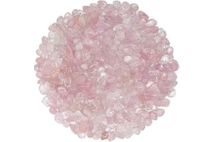 Mina Heal Collezione di Pietre Chakra, Cristalli curativi burattati e Ben lucidati (450 g, Cristallo di Quarzo Rosa)