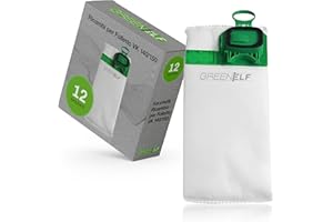 GREENELF 12 Sacchetti Folletto VK140/150 in Microfibra Compatibili – Qualità Premium, Filtrazione Antipolvere Super Resistenti, Sacchetti folletto vk150 e 140 Per Aspirapolvere