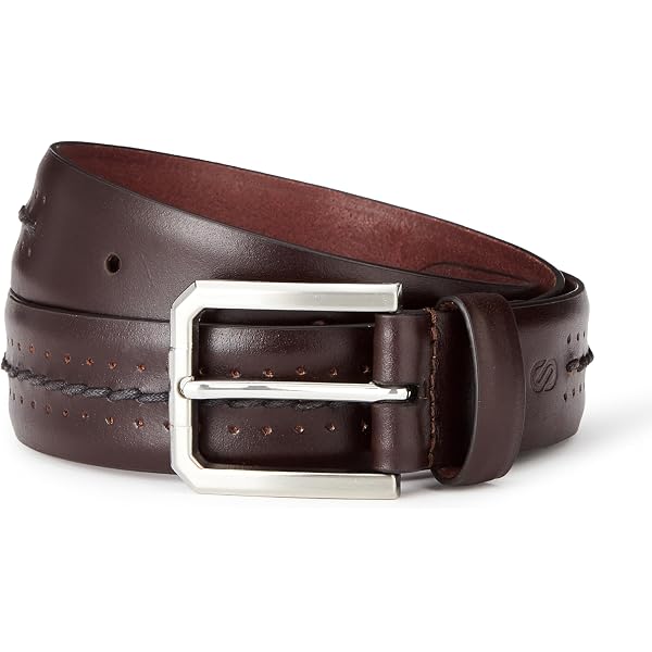 Cintura In Pelle Casual Dickies Uomo – Larga 38mm, Due Punte, Marrone, Taglia X-Large (42-44), Lavaggio A Mano