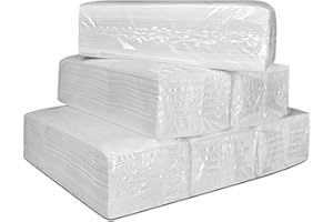 MUNTRADE Toallas de Papel Secamanos Zigzag | Pack con 900 Unidades | Toallas para Dispensador Laminadas Doble Capa Alto Gramaje