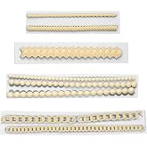 Silicone Cake Decorating Mold, 1 Set of Four Fondant Molds, Chain Silicone Mold, Pearl Fondant Mold for Sugarpaste, DIY Cake