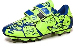 BAODLE Scarpe da Calcio Ragazzi FG/AG Professionale All'aperto Calcio da Scarpe Ragazzo TF Allenamento Bambini Teenage Spike