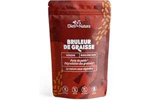DIETI NATURA - Complexe Brûleur De Graisse - Gélules Minceur - Favorise La Perte De Poids - Guarana - Sans OGM, Sans Gluten & Sans Lactose - Fabriqué En France - 120 Gélules