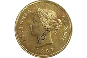 CHAENYU Chypre 1887 1/2 pièces de Monnaie Piastre Copie 27,5 mm Collection de Cadeaux Souvenirs