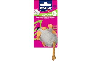 Vitakraft Jouet Souris avec Herbe à Chat à l'Intérieur