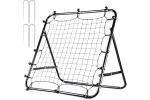 ETRAVEL Football Rebounder Net Kids Rebound Net Kickback Aid Target Goal Soccer Training Equipment for Children Garden Outdoor 65cm*65cm