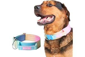 Spark Paws Taktisches Hundehalsband – Robuste, Premium-Qualität, Dick und Langlebig für Große und Mittelgroße Hunde - Pastel Icing - M: 23-39kg [5cm]