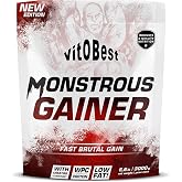 VITOBEST | Monstrous Gainer Carbs | Helps Increase Muscle Mass and Body Weight | Carbs + WPC Protein + Creatine Clonapure&reg; Gl