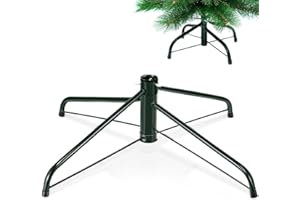 Namalu 60 cm Soporte para Árbol de Navidad Plegable Soporte de Base de Árbol de Navidad Artificial Base de Repuesto de Metal para Árbol de Navidad Artificial(Verde)