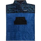 Quiksilver Erkek Plaj Pan&ccedil;o Kap&uuml;şonlu Havlu Mavi Tek Beden