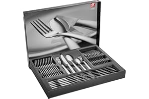 ZWILLING Roseland Besteck-Set, 60-teilig, Für 12 Personen, 18/10 Edelstahl/Hochwertiger Klingenstahl, Mattiert/poliert