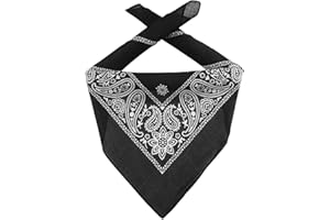 LIPODO Bandana da Uomo/Donna/Bambini - Fazzoletto in 100% Cotone - Fascia Multifunzione Taglia Unica (55 x 55 cm) - Diversi Colori - Una versatilità Senza confini