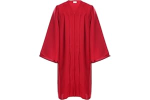 Newrara Unisex Premium Matte Graduation Gown Only