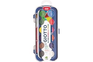 Giotto Box Lot de 12 aquarelles assorties