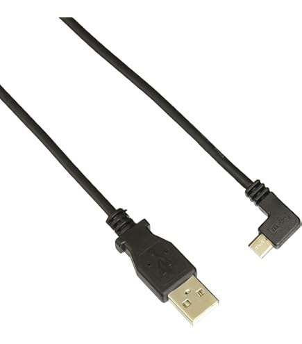 Right Angle Micro USB Cable 90 Degrees Angled Charging & Data Sync