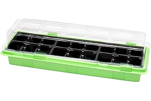 Garronda Mini Serre Boîte de Culture pour Plantes d'Intérieur Pots de Culture GD-0043 (47x16 cm; Vert, 1 Pièce)