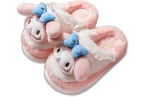 Roffatide Anime urocze postacie miękkie futro domowe kapcie do pokoju puszyste kapcie otwarte plecy kapcie zamknięte palce piankowe kapcie z PVC miękka podeszwa kapcie domowe