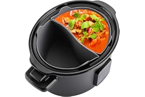 ‎ESSBHACH Essbhach Silikon Einlagen für Crockpot Slow Cooker 6,5L, Slow Cooker Divider Liner, Einsätze | Trenneinsatz für Schongarer, Wiederverwendbare Slow Cooker Trennwände
