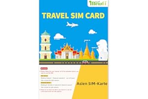 MEWFI Asien SIM Karte Asien Roaming SIM Karte 30 Tage Netzwerk Daten SIM-Karte für: Japan, Korea, Thailand, Hong Kong, Singapur, Malaysia, Vietnam (30 Tage 5GB)