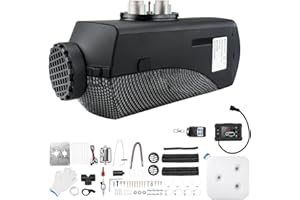 ShockFlo 12V 5KW Dieselheizung Schnelles Standheizgerät mit intelligenter LCD-Anzeige für Garage, Wohnwagen, Wohnmobil, LKW, Anhänger, Boot (Schwarz)